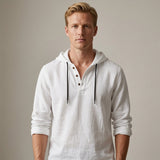Celvoir | Chemise Henley À Capuche Avec Manches Longues Pour Hommes