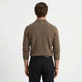 Cardigan Boutonné À Col Polo