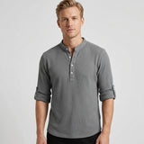 Celvoir | Chemise Ajustée Avec Manches Retroussables Pour Hommes