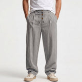 Pantalon Décontracté Ample À Taille Mi-Haute