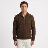 Cardigan Zippé À Col Montant