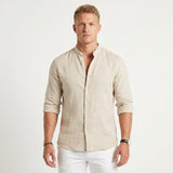 Celvoir | Chemise En Lin Avec Col Classique Pour Hommes