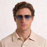 Lunettes De Soleil Géométriques Dégradées Pour Hommes