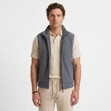 Gilet Zippé Doublé Effet Fourrure