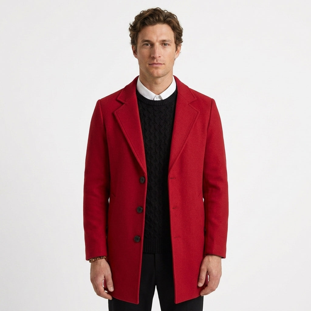 MANTEAU HOMME COTON MI-LONG