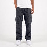 Pantalon Cargo Décontracté À Poches Latérales