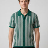 Celvoir | Polo Tricoté Avec Fermeture Boutonnée Pour Hommes