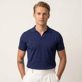 Celvoir | Polo À Col V Côtelé Pour Hommes