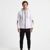Ensemble De Survêtement Zippé En Mélange De Coton Pour Hommes