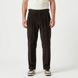 Pantalon En Velours Côtelé Plissé Pour Hommes