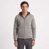 Gilet À Capuche Zippé En Cachemire Pour Hommes