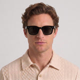 Lunettes De Soleil Carrées Vintage En Acétate Pour Hommes