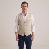Celvoir | Gilet De Costume Boutonné Pour Hommes
