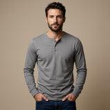CELVOIR | CHEMISE HENLEY HOMME À MANCHES LONGUES