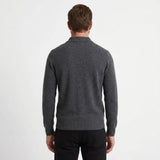 Cardigan Polo Zippé Côtelé Pour Homme