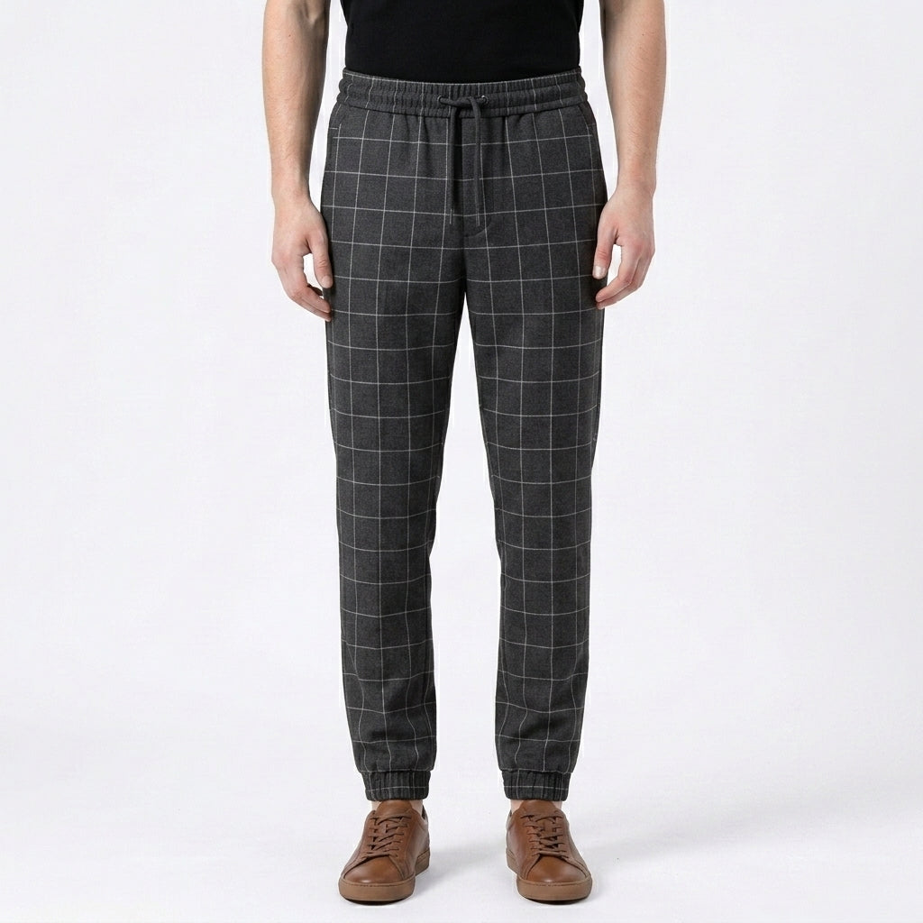 Pantalon Décontracté Fusé À Cordon De Serrage