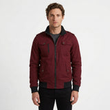 Blouson Bomber À Col Montant