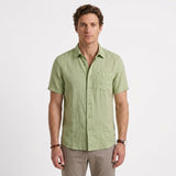 Chemise En Lin À Manches Courtes Pour Hommes