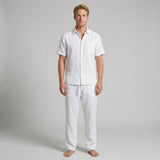 Celvoir | Ensemble Chemise Col V Avec Pantalon Ample Pour Hommes