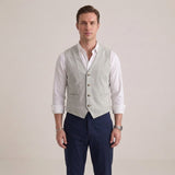 Celvoir | Gilet De Costume Boutonné Pour Hommes