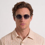 Lunettes De Soleil Rondes Vintage Avec Détails Bois Pour Hommes