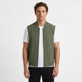 Gilet Zippé Ultra-Léger À Col Montant