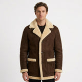 Manteau D’Hiver À Col Cranté