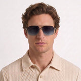 Lunettes De Soleil Géométriques Dégradées Pour Hommes