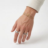 Celvoir | Bracelet Chaîne Croix En Acier Inoxydable Pour Hommes