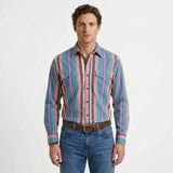 Chemise À Rayures Classiques Pour Homme