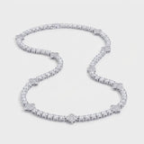 Collier Tennis Glacé À Motif 5 Mm