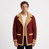 Manteau D’Hiver À Col Cranté