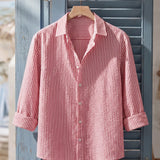 Celvoir | Chemise Texturée Avec Motif Vertical Pour Hommes