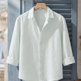 Celvoir | Chemise Texturée Avec Motif Vertical Pour Hommes