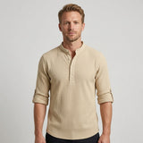 Celvoir | Chemise Ajustée Avec Manches Retroussables Pour Hommes