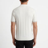 Polo Zippé À Finitions Contrastées