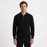 Pull À Col Montant Demi-Zippé