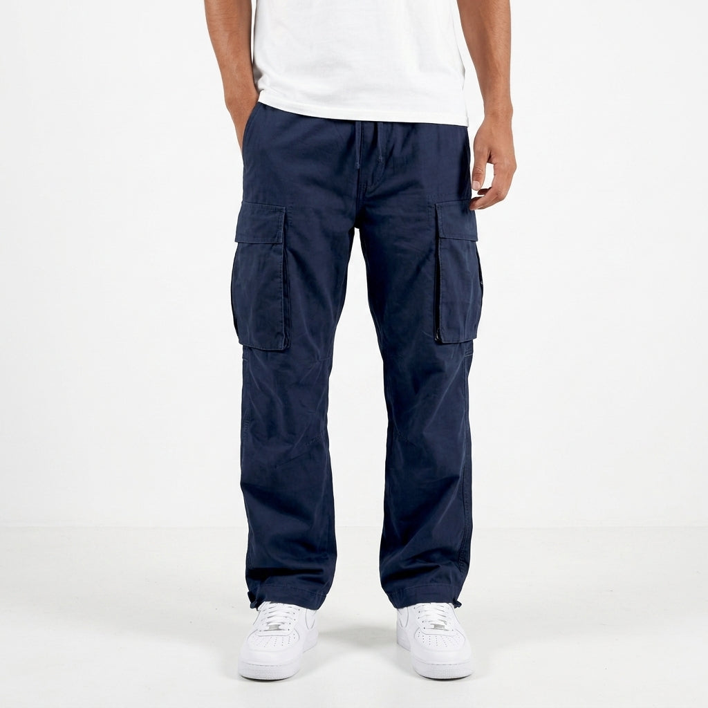 Pantalon Cargo Décontracté À Poches Latérales