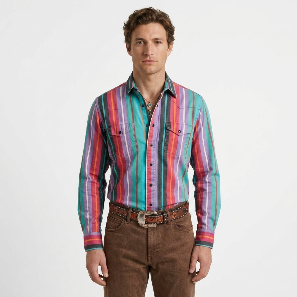Chemise À Rayures Classiques Pour Homme