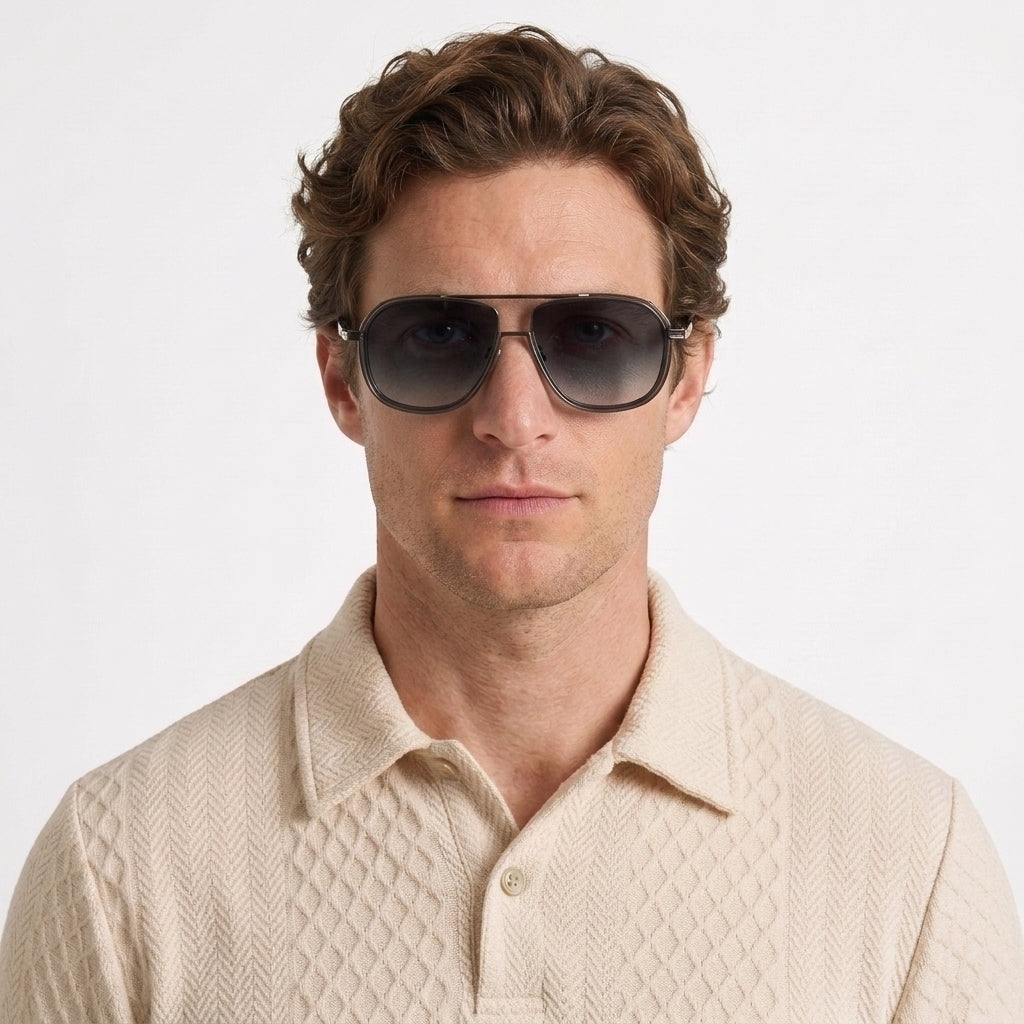 Lunettes De Soleil Aviateur Vintage UV400 Pour Hommes