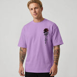 Celvoir | T-Shirt À Imprimé Rose Graphique Pour Hommes