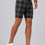 Celvoir | Short Slim Fit À Carreaux Pour Hommes