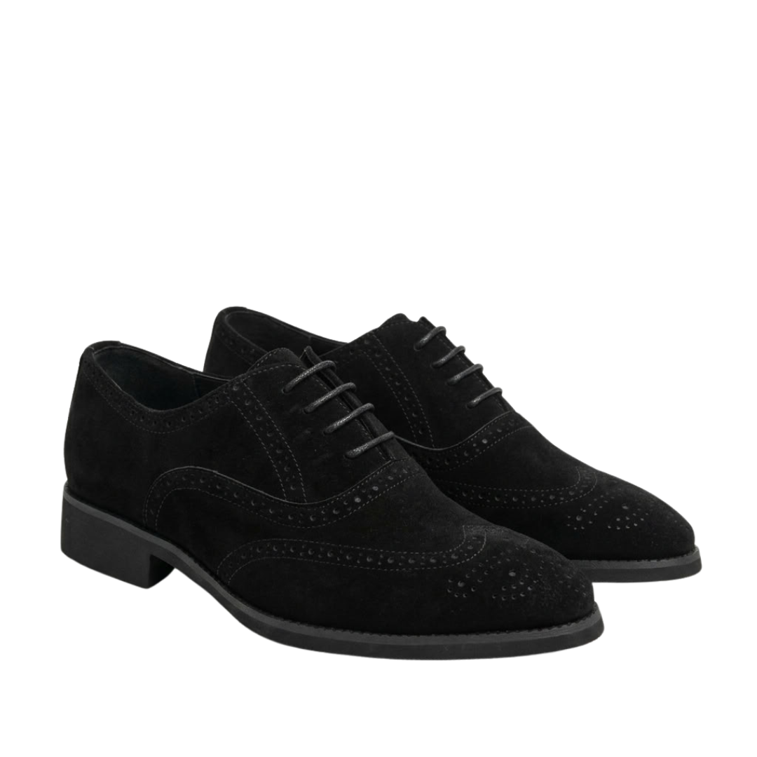 Chaussures Brogue Wingtip À Lacets Pour Homme