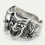 Bague Statement Bouffon À Double Visage