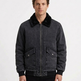 Veste En Denim Doublée Effet Polaire Pour Homme
