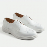 Chaussures Habillées Brogue Blanches Pour Homme
