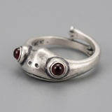 Bague Ajustable À Motif Grenouille Pour Homme