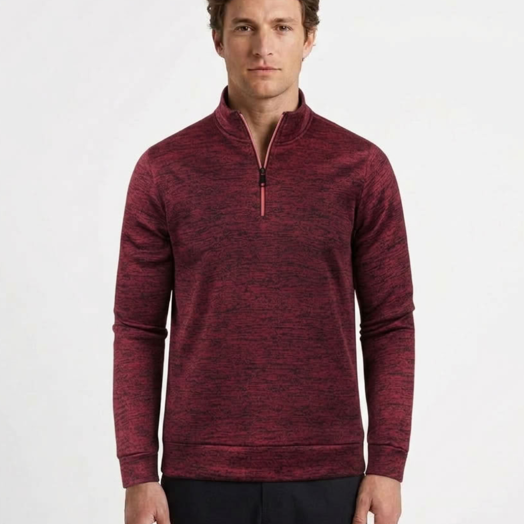 Pull À Col Zippé Et Manches Longues