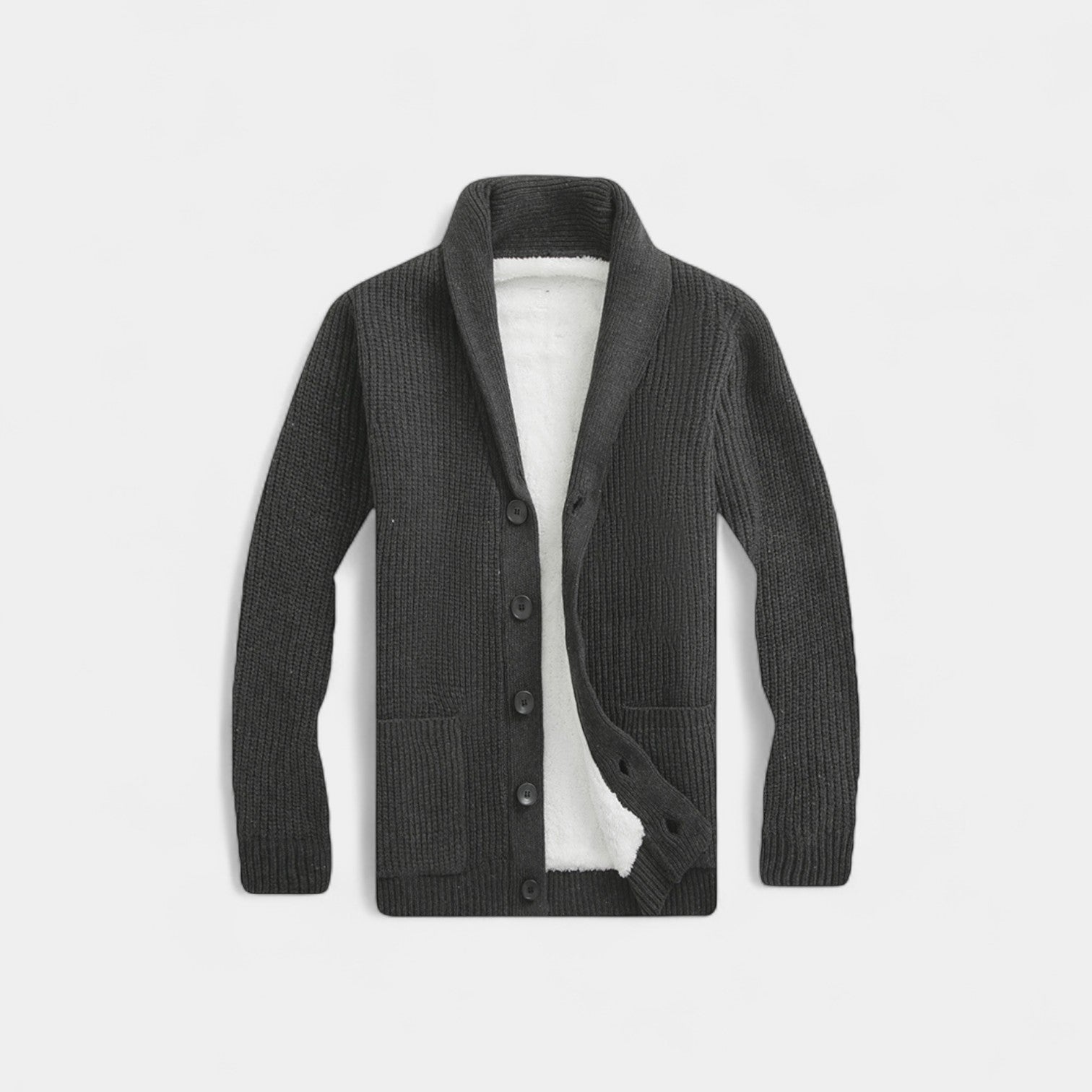 CELVOIR | CARDIGAN HOMME MAILLE COL V BOUTONNÉ