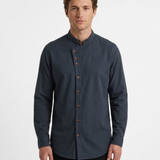 Chemise Décontractée À Col Montant Pour Homme